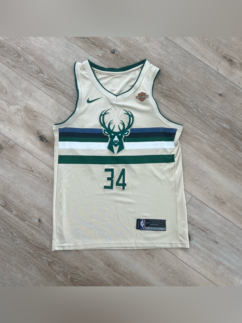 Nike x Harley Davidson Milwaukee Bucks Giannis #34 Jersey